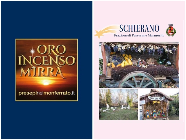 Schierano (frazione Passerano Marmorito) - Oro incenso mirra – Presepi nel Monferrato